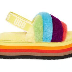 UGG Disco Rainbow Stripe Slide Special Edition